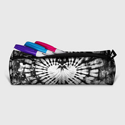 Пенал для ручек Абстрактное сердце - черно-белый тай-дай, цвет: 3D-принт — фото 2