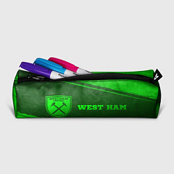 Пенал для ручек West Ham - green gradient по-горизонтали, цвет: 3D-принт — фото 2