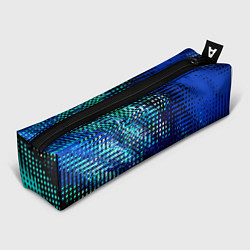 Пенал для ручек Абстракция чёрно-синий текстурированный, цвет: 3D-принт