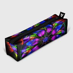 Пенал для ручек Неоновая психоделика лепестки, цвет: 3D-принт