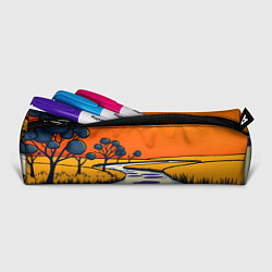 Пенал для ручек Арт с фантастическим пейзажем, цвет: 3D-принт — фото 2