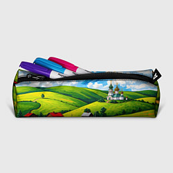 Пенал для ручек Русская деревенька, цвет: 3D-принт — фото 2