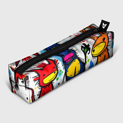 Пенал для ручек Веселые зверята, цвет: 3D-принт
