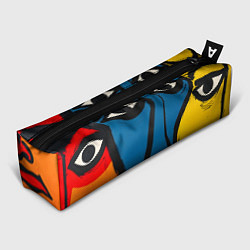 Пенал для ручек Арт с лицами, цвет: 3D-принт