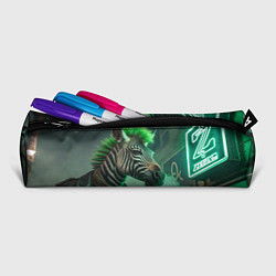 Пенал для ручек Cyperpunk zebra, цвет: 3D-принт — фото 2