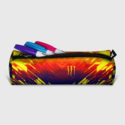 Пенал для ручек Monster energy geometry yellow, цвет: 3D-принт — фото 2