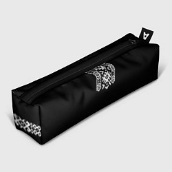 Пенал для ручек Славянский орнамент и узор на черном - вышиванка р, цвет: 3D-принт