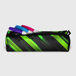 Пенал для ручек Color black green, цвет: 3D-принт — фото 2