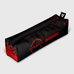 Пенал для ручек Nissan - red gradient по-горизонтали, цвет: 3D-принт
