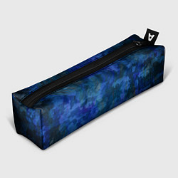 Пенал для ручек Абстракция - blue uniform camouflage, цвет: 3D-принт