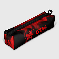 Пенал для ручек GTA6 - red gradient по-горизонтали, цвет: 3D-принт