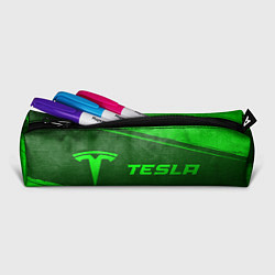 Пенал для ручек Tesla - green gradient по-горизонтали, цвет: 3D-принт — фото 2