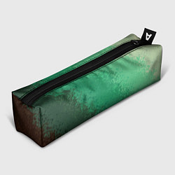 Пенал для ручек Градиент текстурный зелёный, цвет: 3D-принт