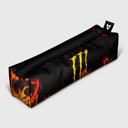 Пенал для ручек Monster energy orange fire, цвет: 3D-принт