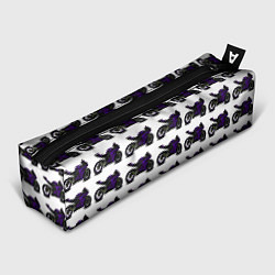 Пенал для ручек The motorcycle is dark purple, цвет: 3D-принт