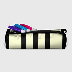 Пенал для ручек Color black beige line, цвет: 3D-принт — фото 2