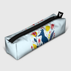 Пенал для ручек Синяя лиса, цвет: 3D-принт