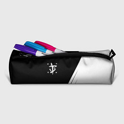 Пенал для ручек Doom white geometry, цвет: 3D-принт — фото 2