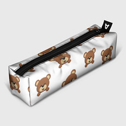 Пенал для ручек Мордашка мишки, цвет: 3D-принт