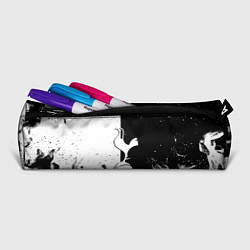 Пенал для ручек Тоттенхэм черно белый огонь, цвет: 3D-принт — фото 2