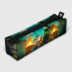 Пенал для ручек Майнкрафт - исследование территории, цвет: 3D-принт