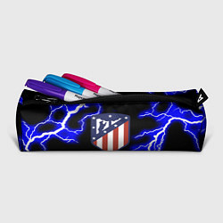 Пенал для ручек Атлетико Мадрид молнии шторм, цвет: 3D-принт — фото 2