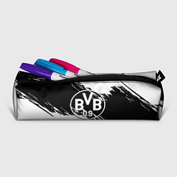 Пенал для ручек Borussia черно белые полосы, цвет: 3D-принт — фото 2
