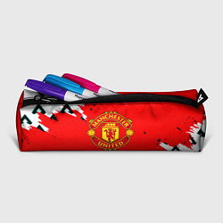 Пенал для ручек Манчестер Юнайтед символы краски, цвет: 3D-принт — фото 2