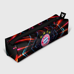 Пенал для ручек Бавария Мюнхен неоновая абстракция, цвет: 3D-принт