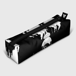 Пенал для ручек Реал Мадрид белая геометрия, цвет: 3D-принт