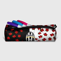Пенал для ручек Ювентус текстура розы, цвет: 3D-принт — фото 2