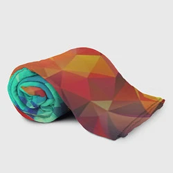 Плед флисовый Цветные полигоны, цвет: 3D-велсофт — фото 2