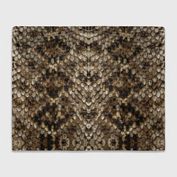 Плед флисовый Питон, цвет: 3D-велсофт