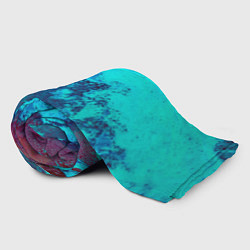 Плед флисовый Лазурные текстуры, цвет: 3D-велсофт — фото 2
