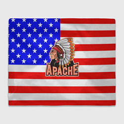 Плед флисовый Apache, цвет: 3D-велсофт
