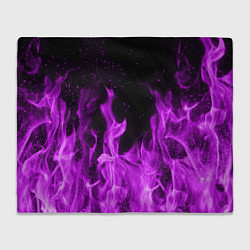 Плед флисовый Фиолетовый огонь, цвет: 3D-велсофт