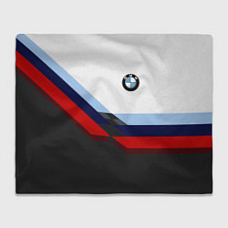 Плед флисовый BMW M SPORT, цвет: 3D-велсофт
