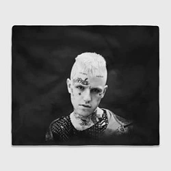 Плед флисовый Lil Peep: Black Edition, цвет: 3D-велсофт