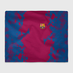 Плед флисовый FC Barcelona: Purple Original, цвет: 3D-велсофт