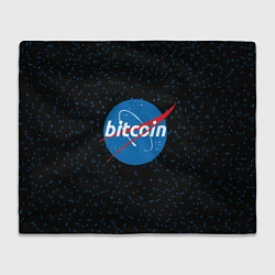 Плед флисовый Bitcoin NASA, цвет: 3D-велсофт