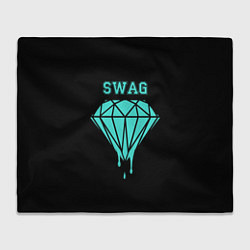 Плед флисовый Swag diamond, цвет: 3D-велсофт