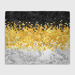 Плед флисовый Имперский флаг пикселами, цвет: 3D-велсофт