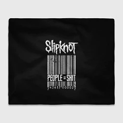 Плед флисовый Slipknot: People Shit, цвет: 3D-велсофт