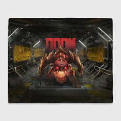 Плед флисовый DOOM: Pinky Monster, цвет: 3D-велсофт