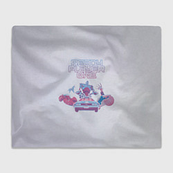 Плед флисовый Ready Player One: Delorean, цвет: 3D-велсофт