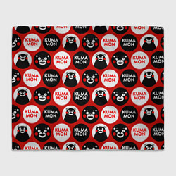 Плед флисовый Kumamon Pattern, цвет: 3D-велсофт