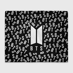 Плед флисовый BTS: Black Style, цвет: 3D-велсофт