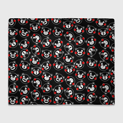 Плед флисовый Kumamon Faces, цвет: 3D-велсофт