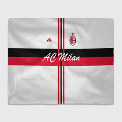 Плед флисовый AC Milan: White Form, цвет: 3D-велсофт