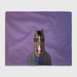 Плед флисовый Конь БоДжек, цвет: 3D-велсофт